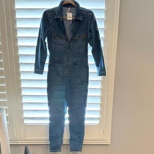NWT Free People Blue Denim Jumpsuit
